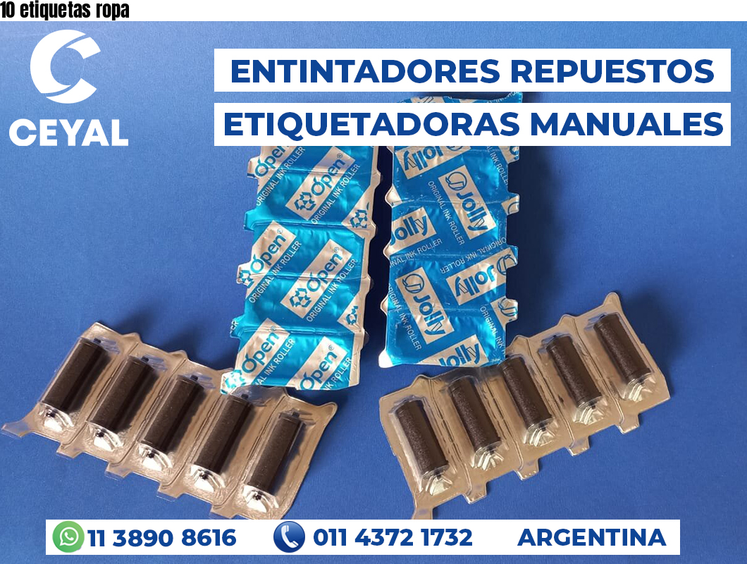10 etiquetas ropa