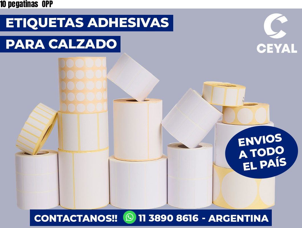 10 pegatinas OPP