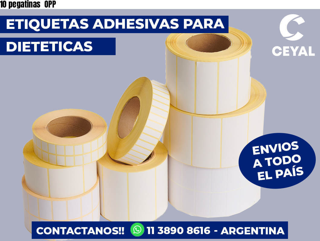 10 pegatinas  OPP