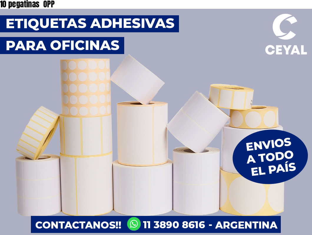 10 pegatinas  OPP