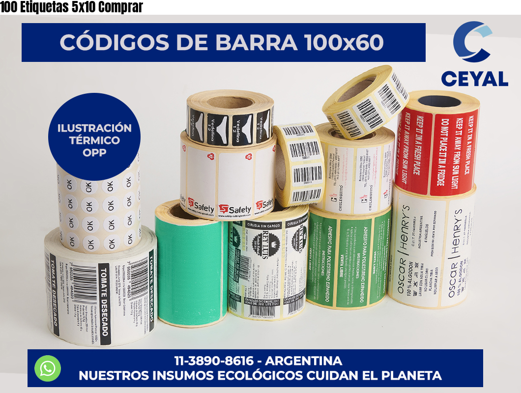 100 Etiquetas 5×10 Comprar