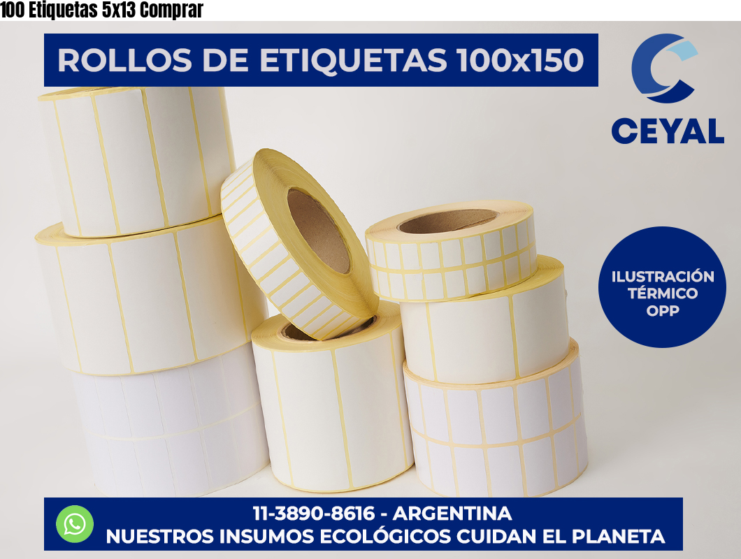 100 Etiquetas 5×13 Comprar