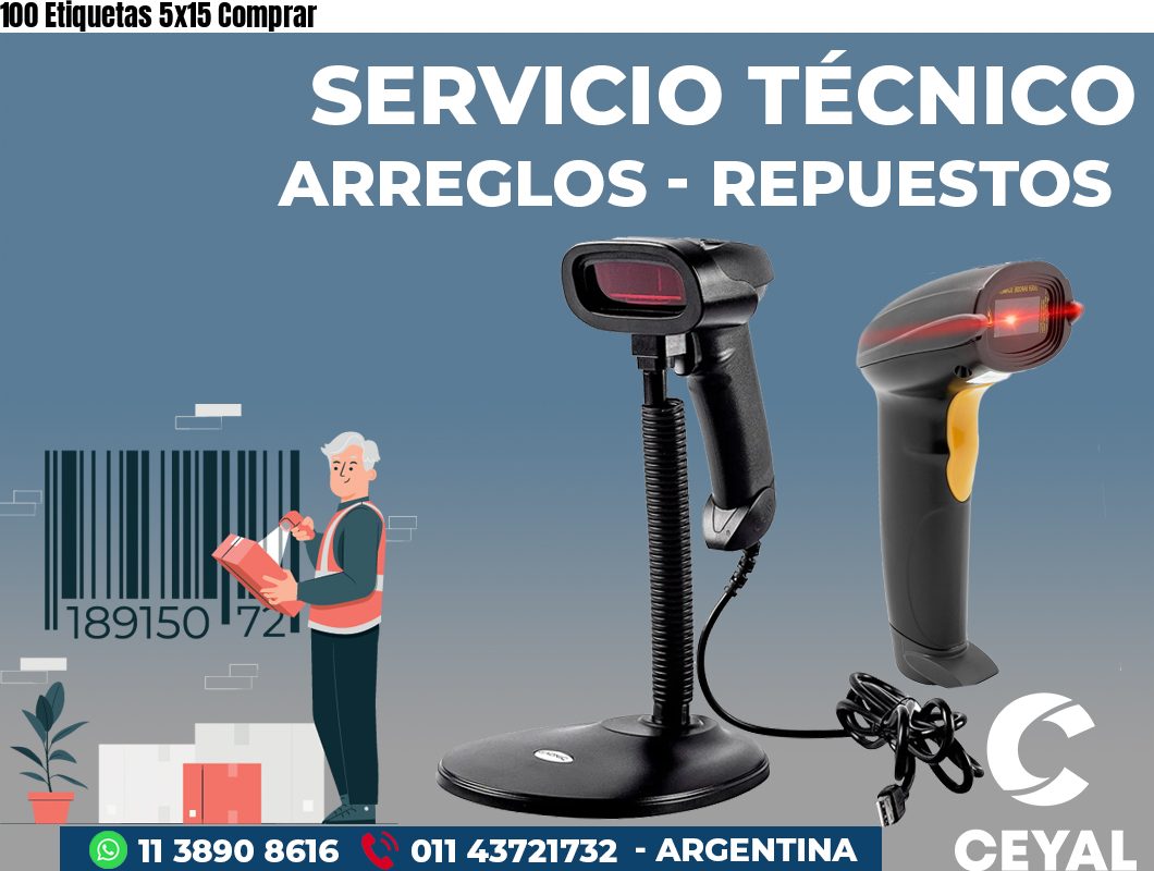 100 Etiquetas 5x15 Comprar
