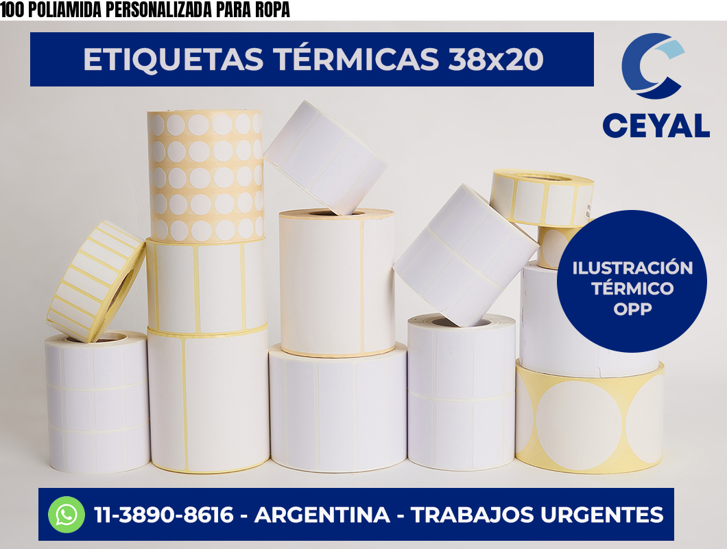 100 POLIAMIDA PERSONALIZADA PARA ROPA