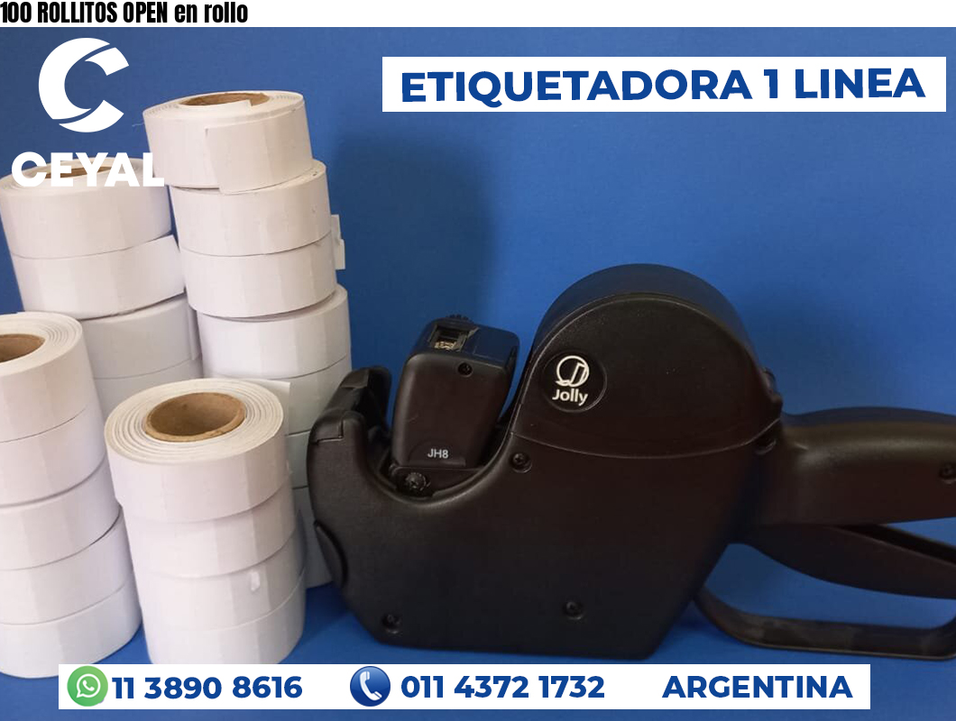 100 ROLLITOS OPEN en rollo