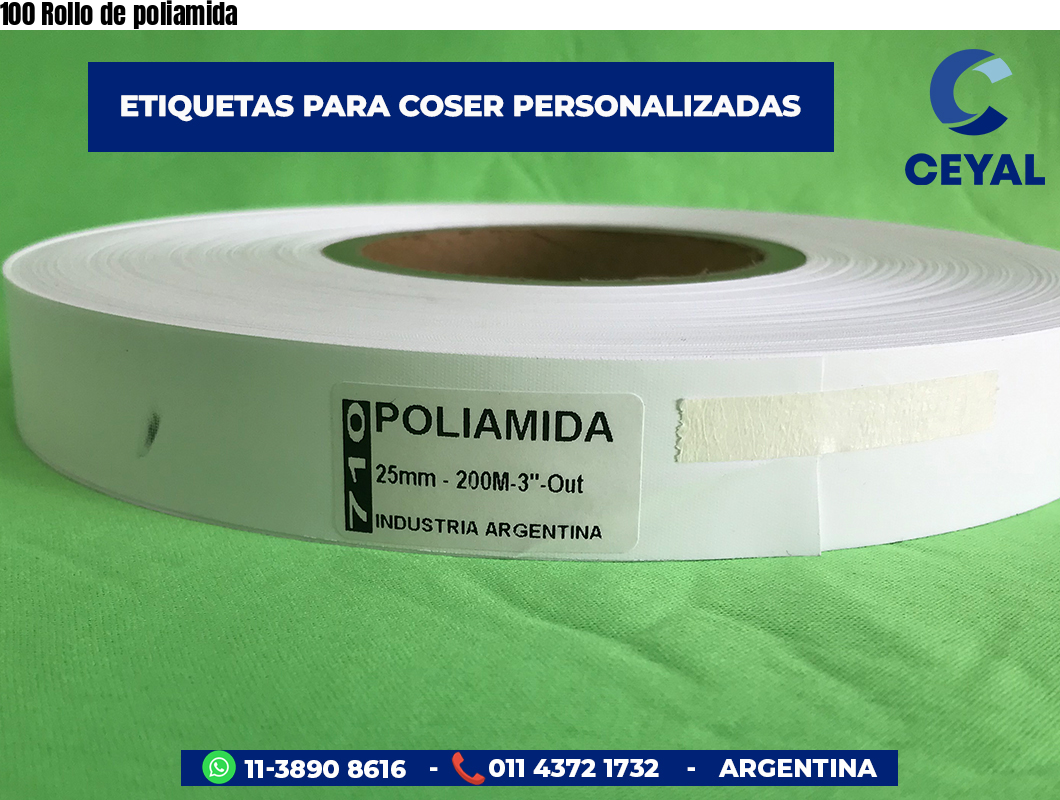 100 Rollo de poliamida