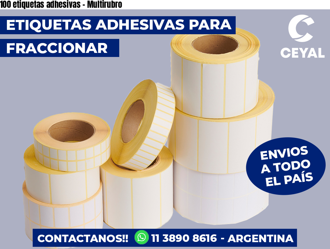 100 etiquetas adhesivas – Multirubro