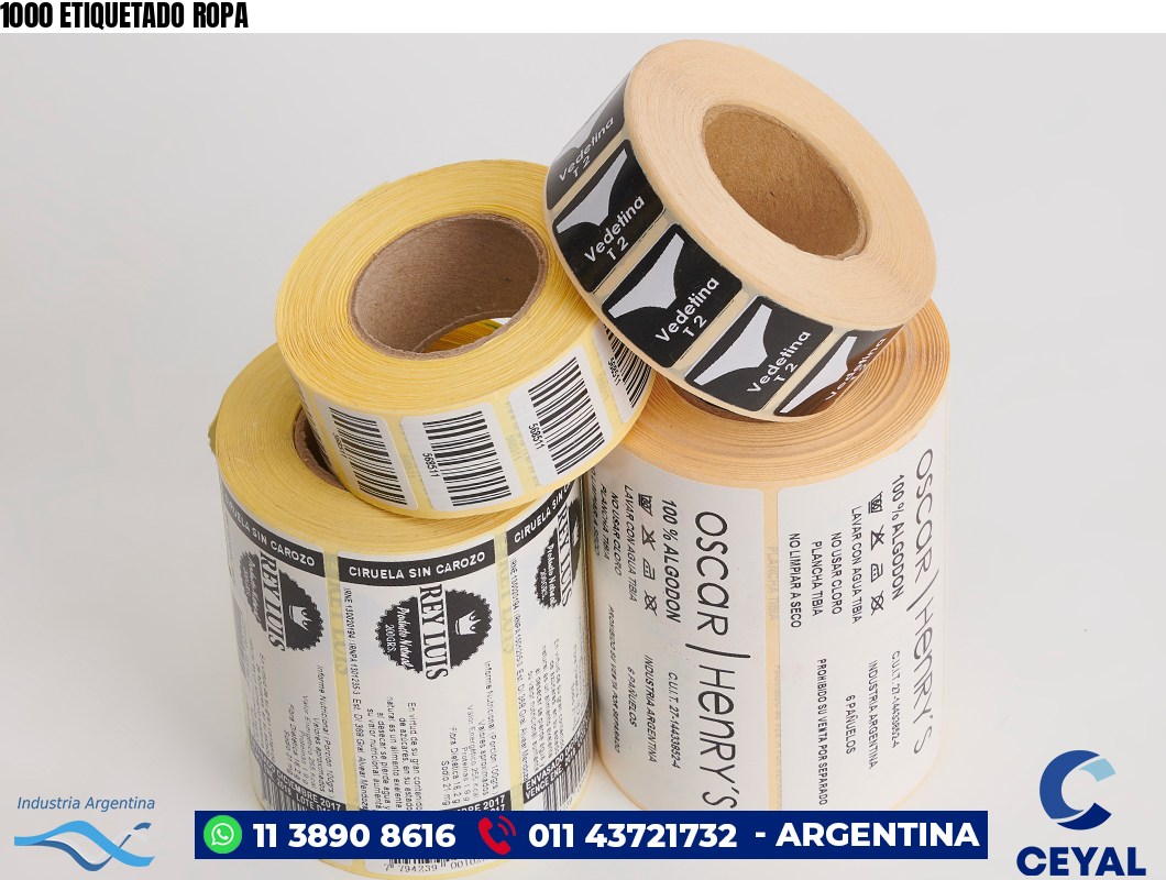 1000 ETIQUETADO ROPA
