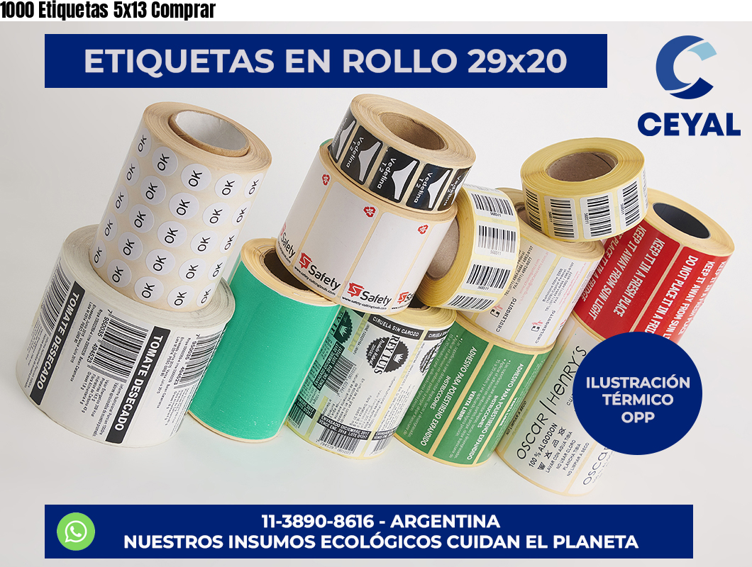 1000 Etiquetas 5×13 Comprar