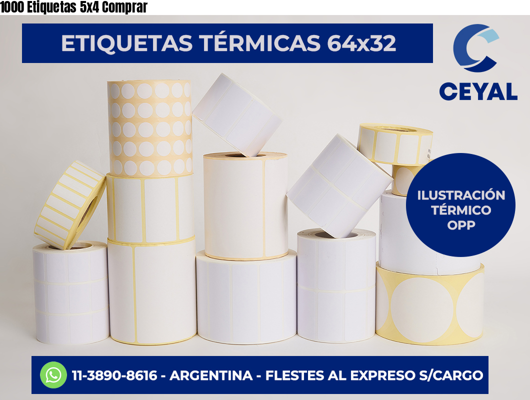 1000 Etiquetas 5×4 Comprar