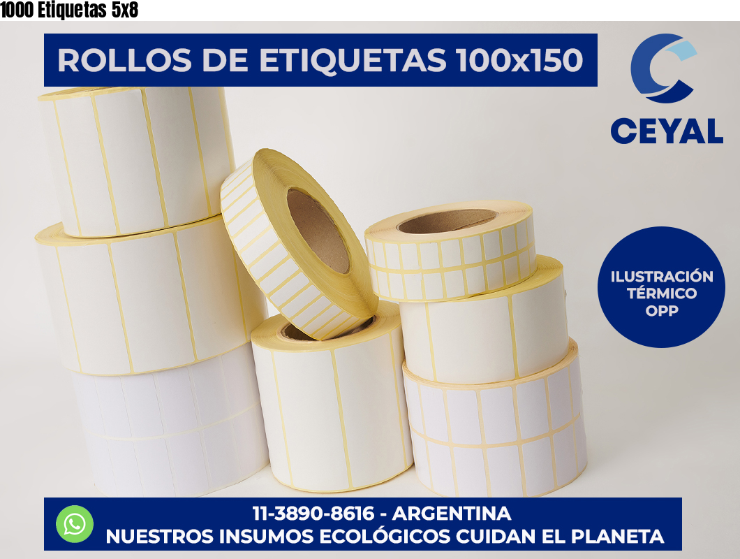 1000 Etiquetas 5×8