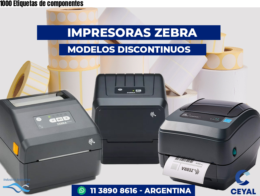 1000 Etiquetas de componentes