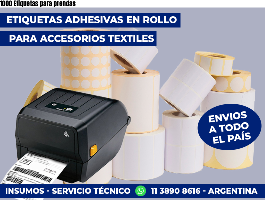 1000 Etiquetas para prendas