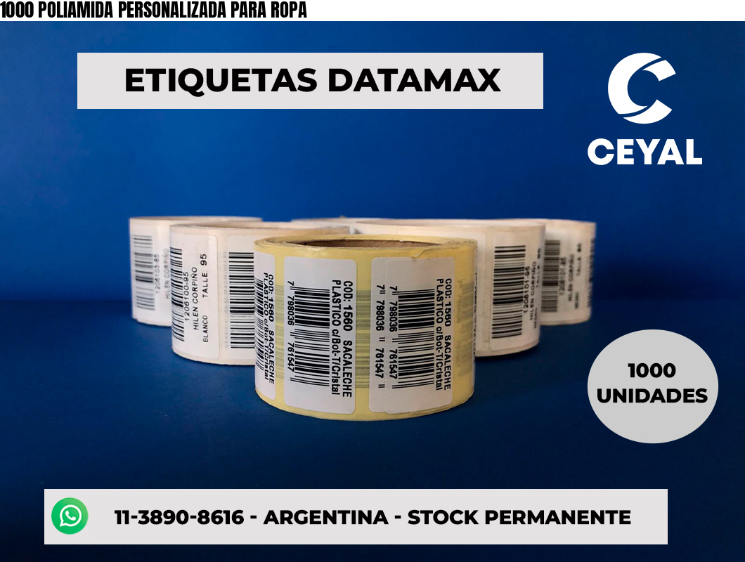 1000 POLIAMIDA PERSONALIZADA PARA ROPA