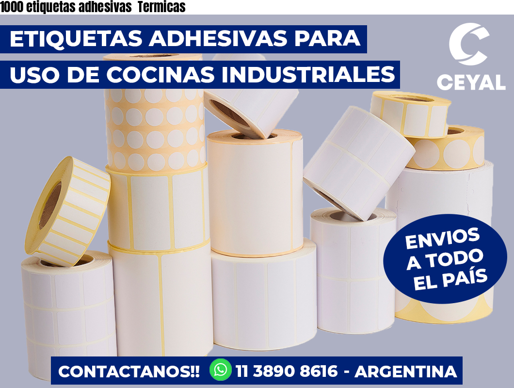 1000 etiquetas adhesivas  Termicas