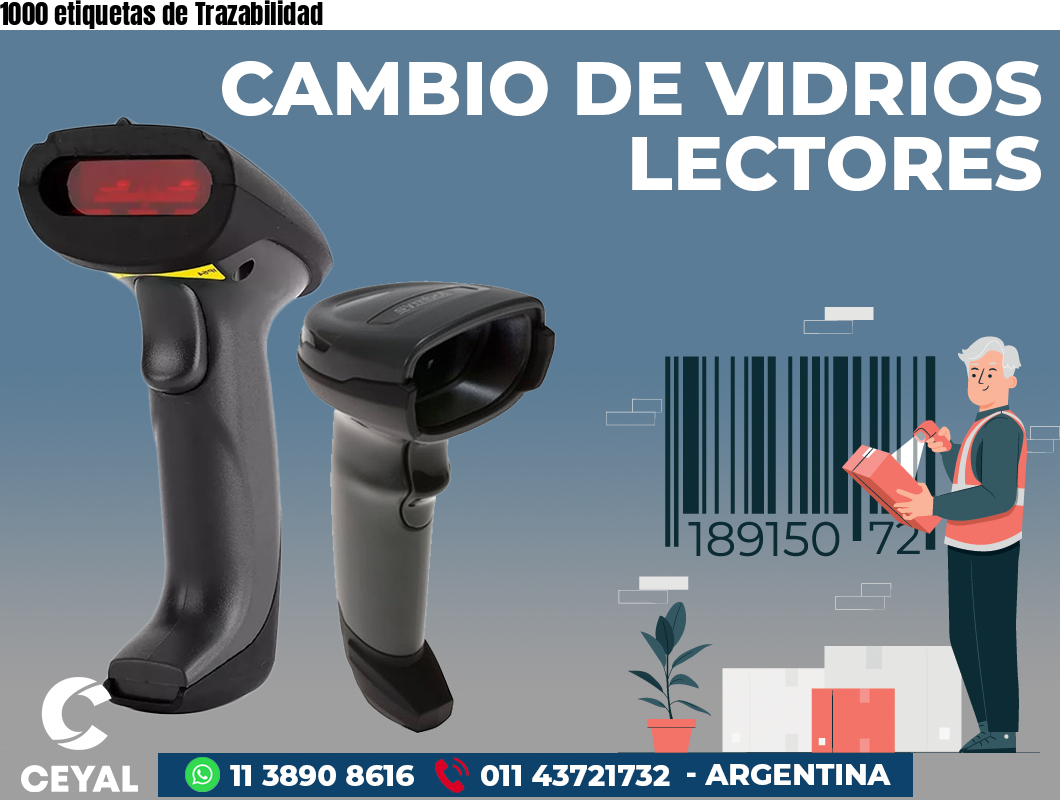 1000 etiquetas de Trazabilidad