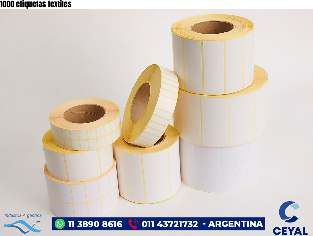 1000 etiquetas textiles