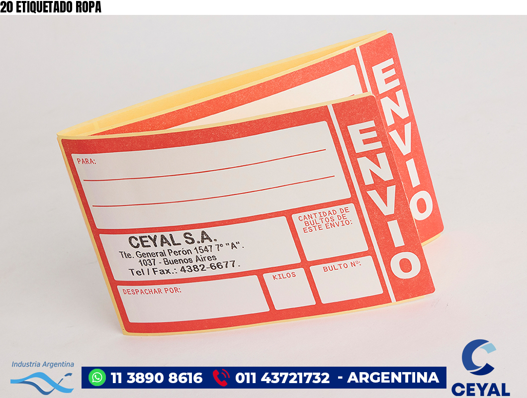 20 ETIQUETADO ROPA