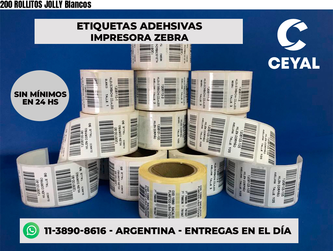 200 ROLLITOS JOLLY Blancos