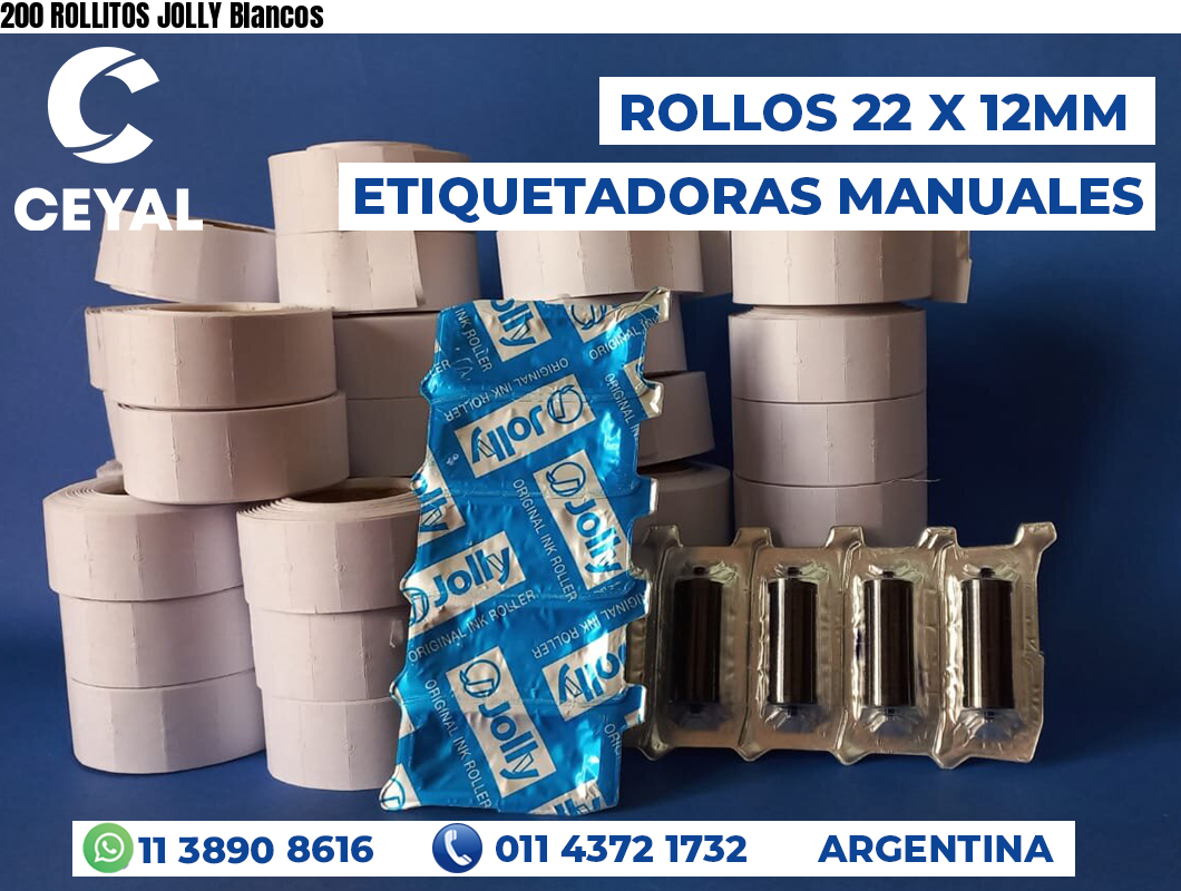 200 ROLLITOS JOLLY Blancos