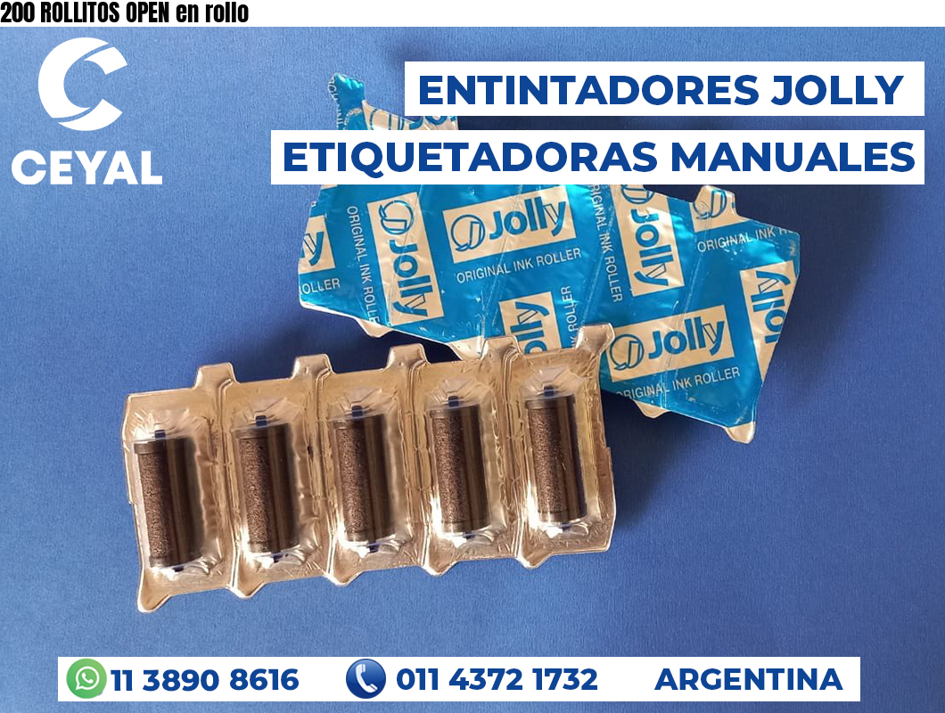 200 ROLLITOS OPEN en rollo