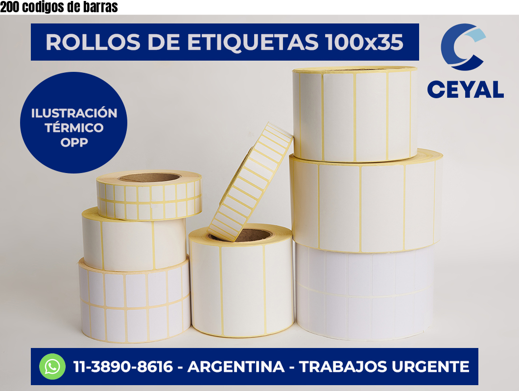 200 codigos de barras