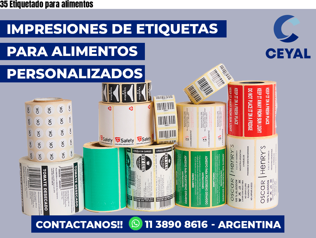 35 Etiquetado para alimentos