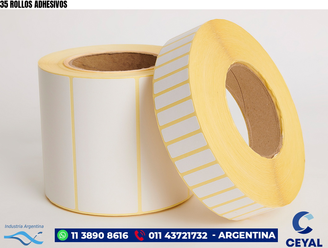 35 ROLLOS ADHESIVOS