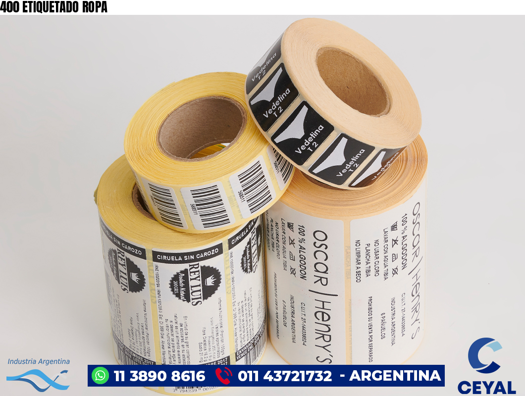 400 ETIQUETADO ROPA