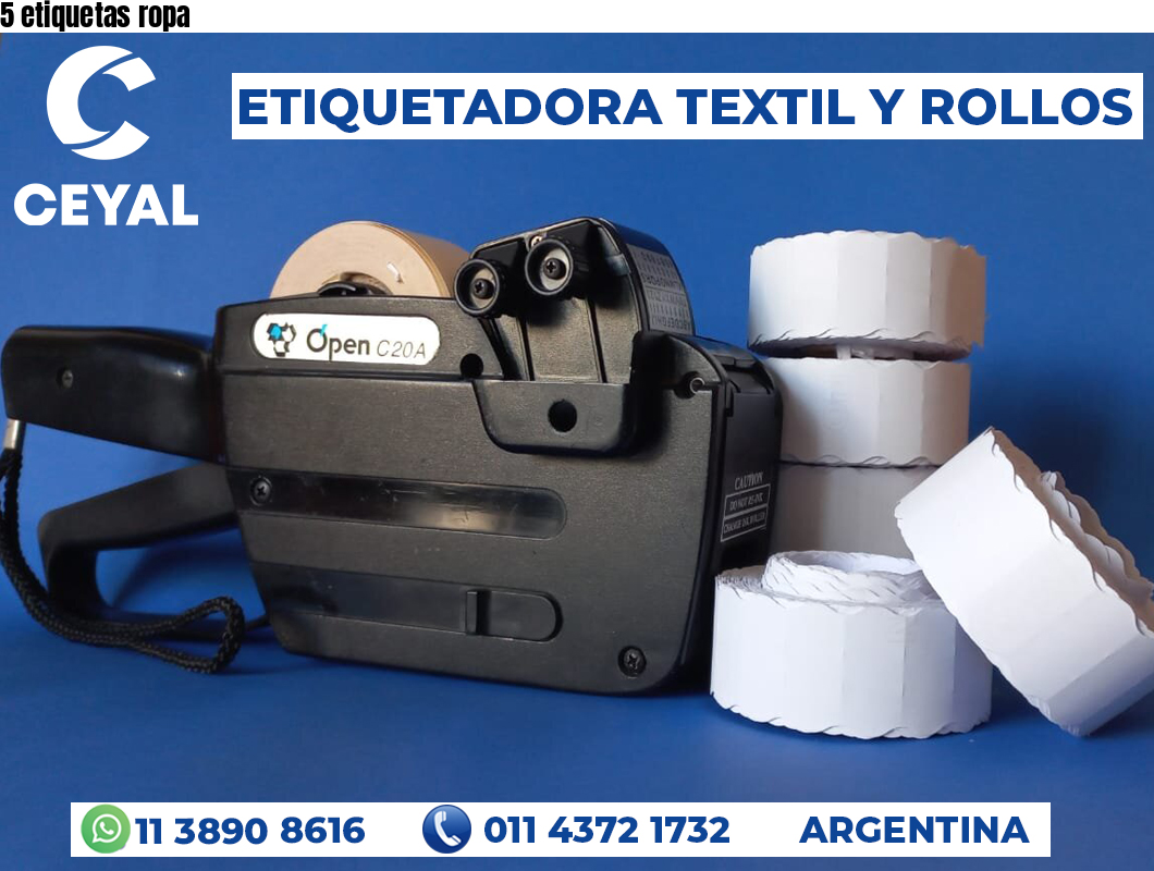 5 etiquetas ropa