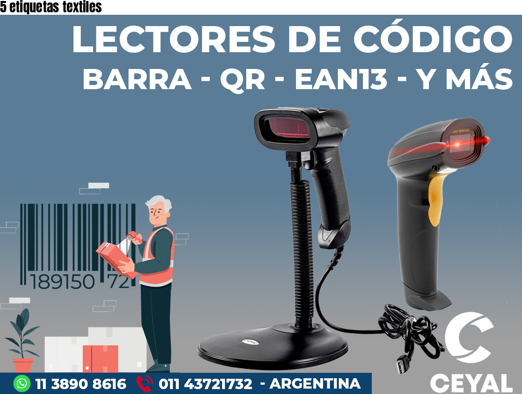 5 etiquetas textiles