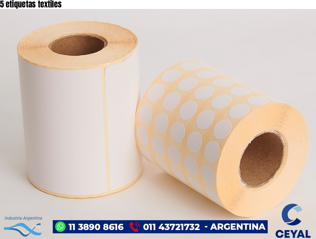 5 etiquetas textiles