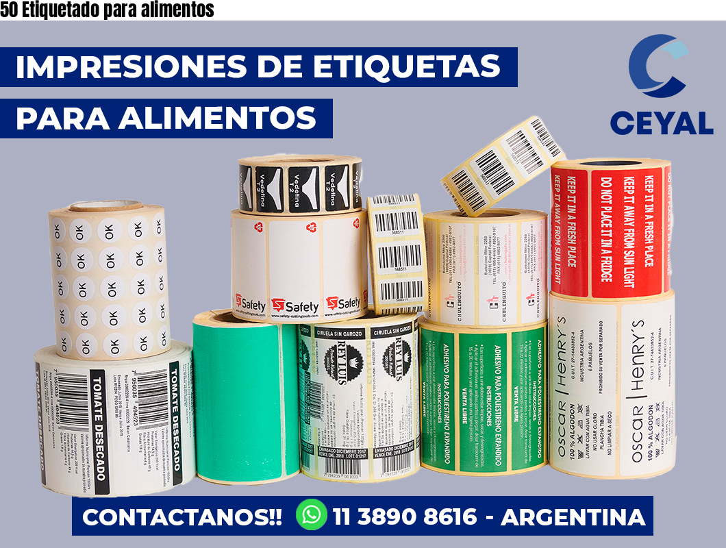 50 Etiquetado para alimentos