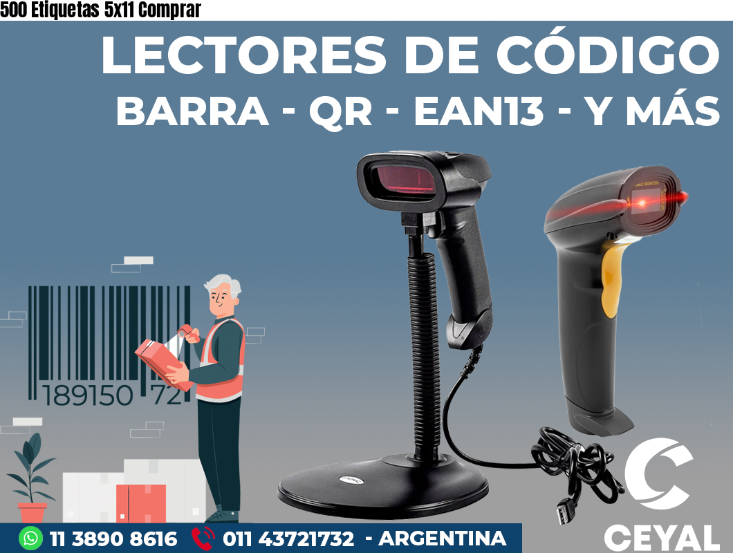 500 Etiquetas 5x11 Comprar
