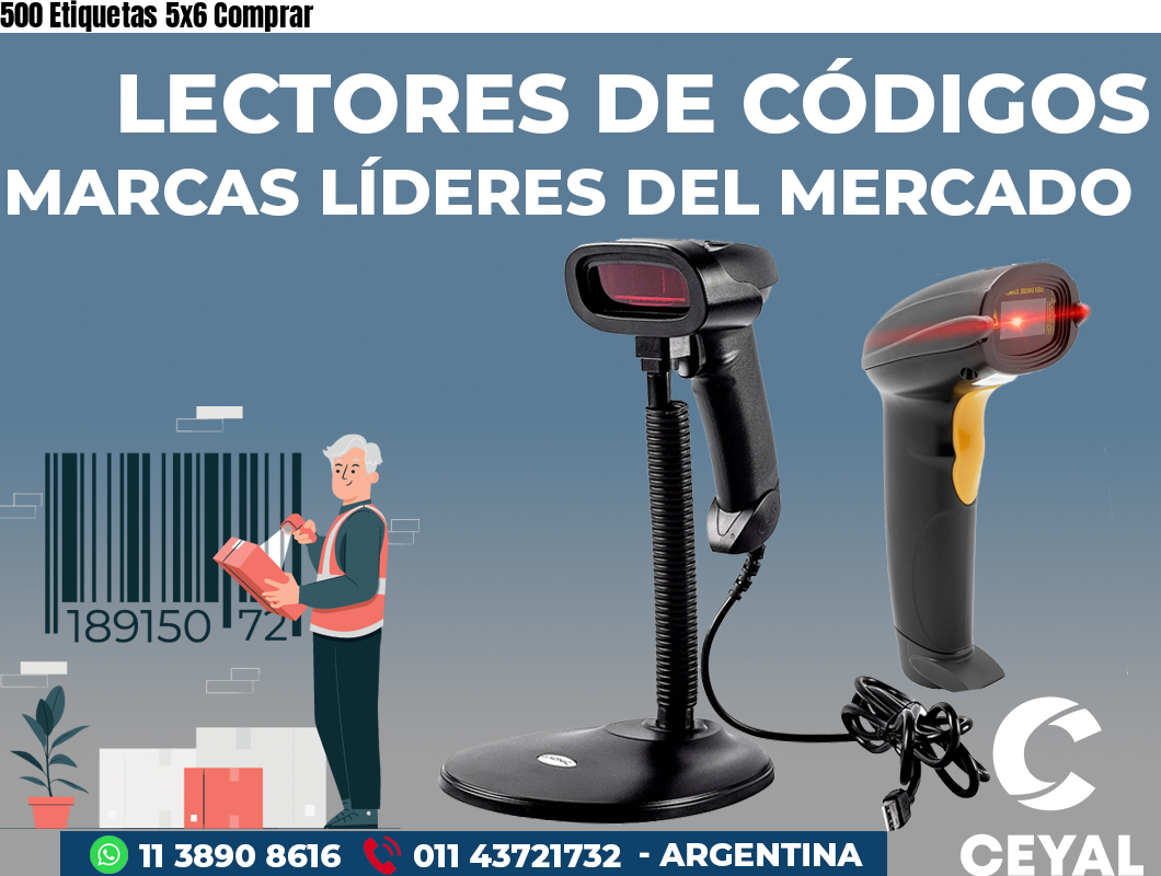 500 Etiquetas 5x6 Comprar