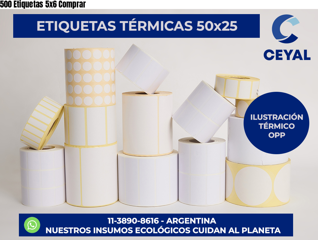 500 Etiquetas 5×6 Comprar