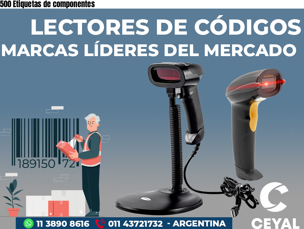 500 Etiquetas de componentes