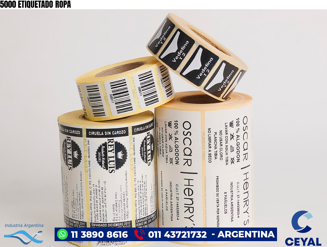 5000 ETIQUETADO ROPA