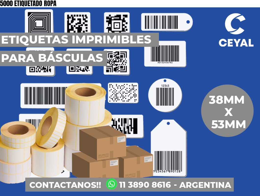 5000 ETIQUETADO ROPA