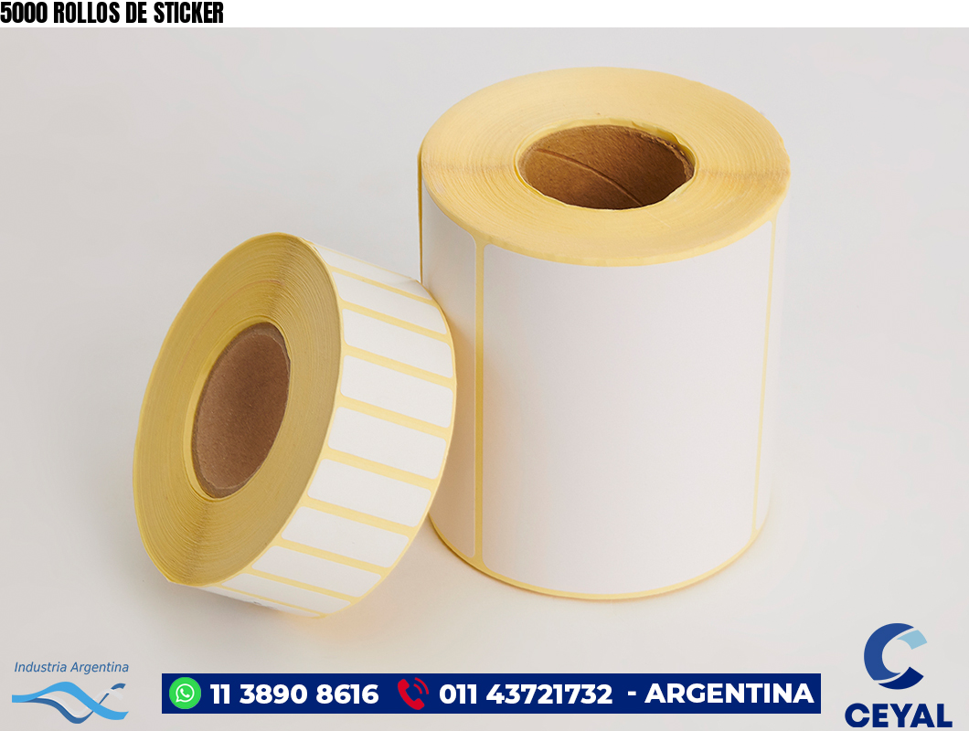 5000 ROLLOS DE STICKER