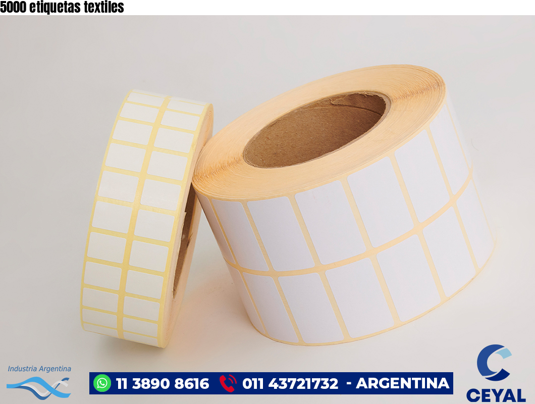 5000 etiquetas textiles