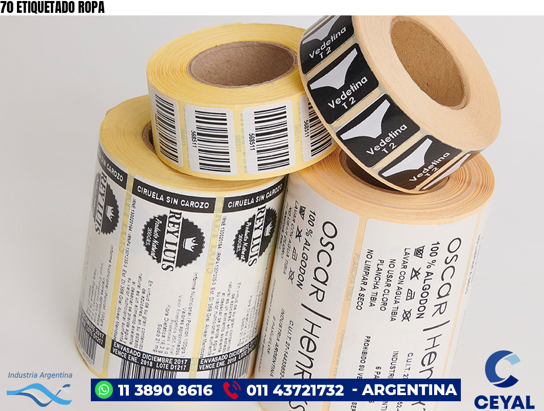 70 ETIQUETADO ROPA