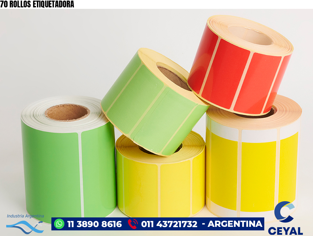 70 ROLLOS ETIQUETADORA