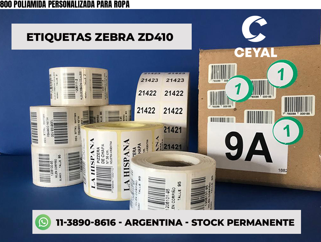 800 POLIAMIDA PERSONALIZADA PARA ROPA