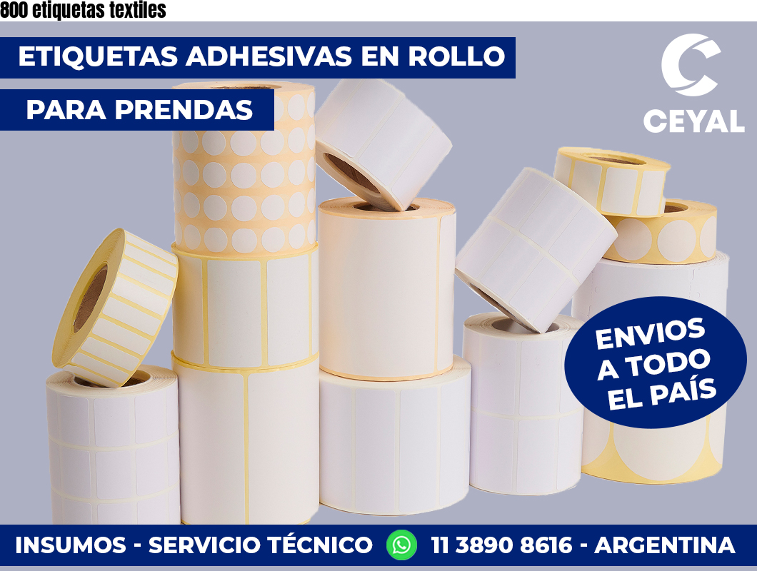 800 etiquetas textiles