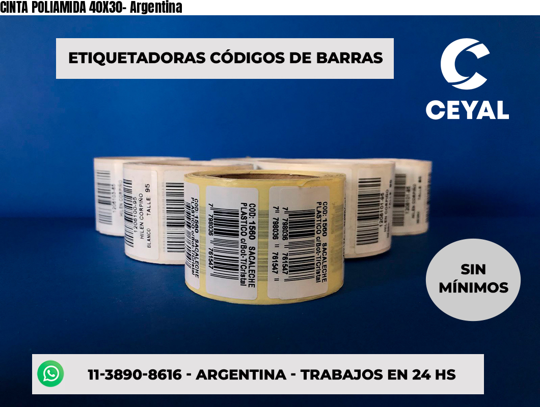 CINTA POLIAMIDA 40X30- Argentina