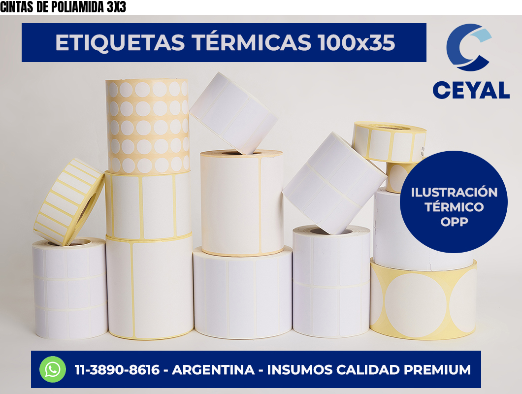 CINTAS DE POLIAMIDA 3X3
