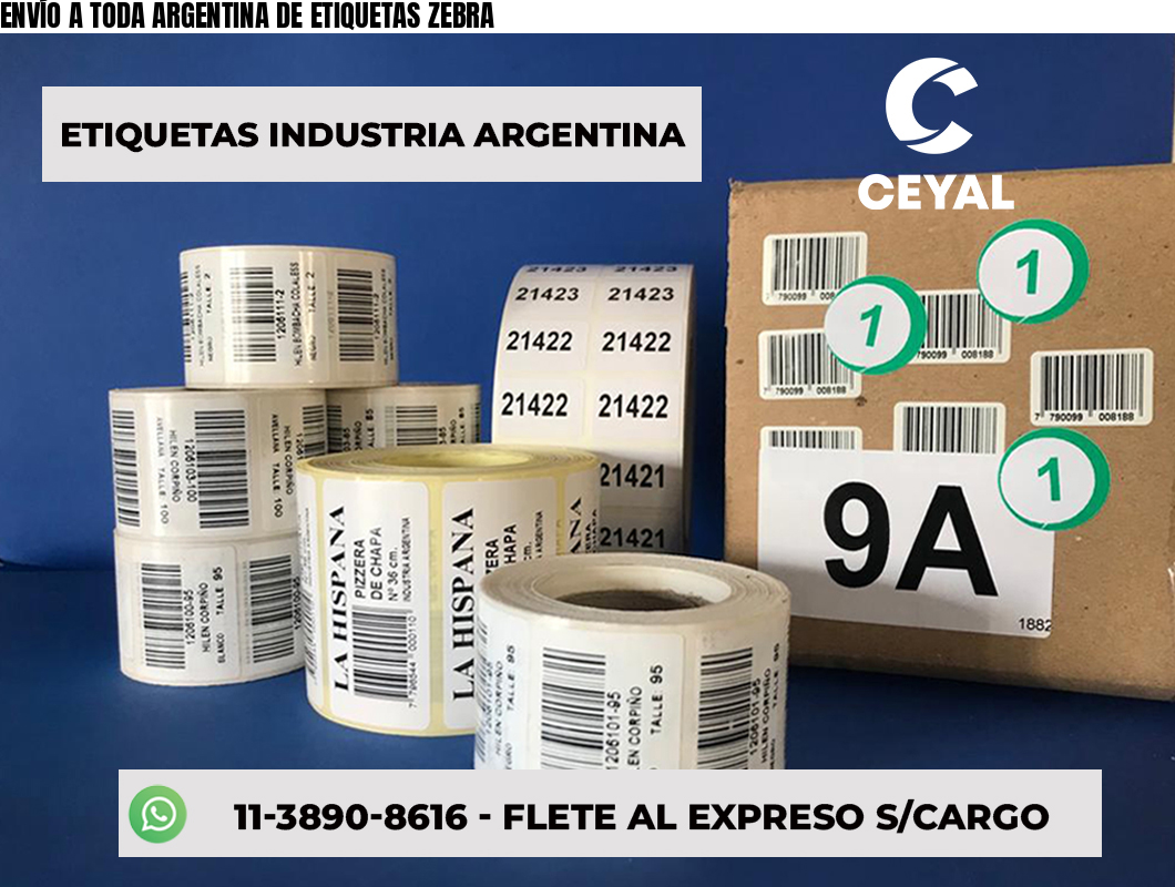 ENVÍO A TODA ARGENTINA DE ETIQUETAS ZEBRA