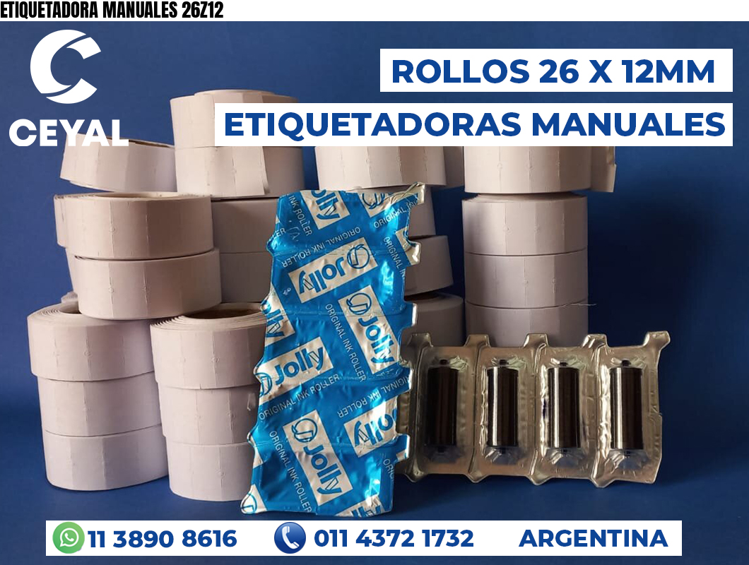 ETIQUETADORA MANUALES 26Z12