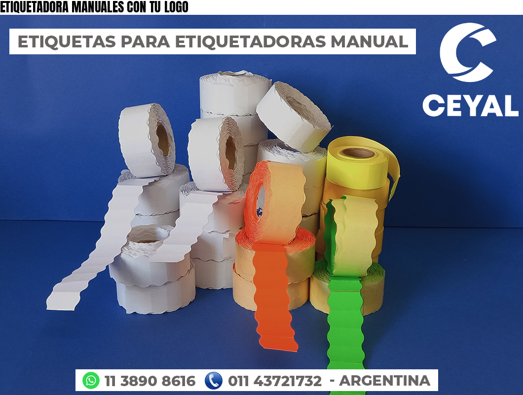 ETIQUETADORA MANUALES CON TU LOGO